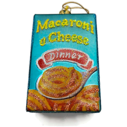 Macaroni And Cheese Box Ornament Food Noodles Glass Christmas Tree Decoration