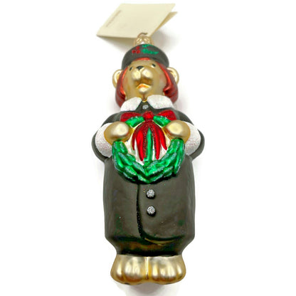 Patricia Breen Mama Bear Black Holly Wreath Christmas Tree Decor Ornament