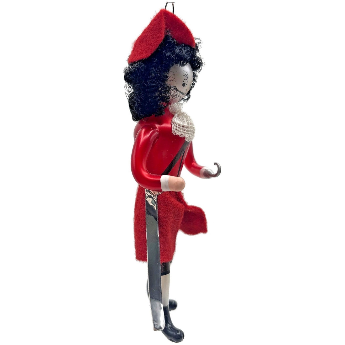 Soffieria De Carlini Captain Hook Italian Red Glass Christmas Tree Ornament