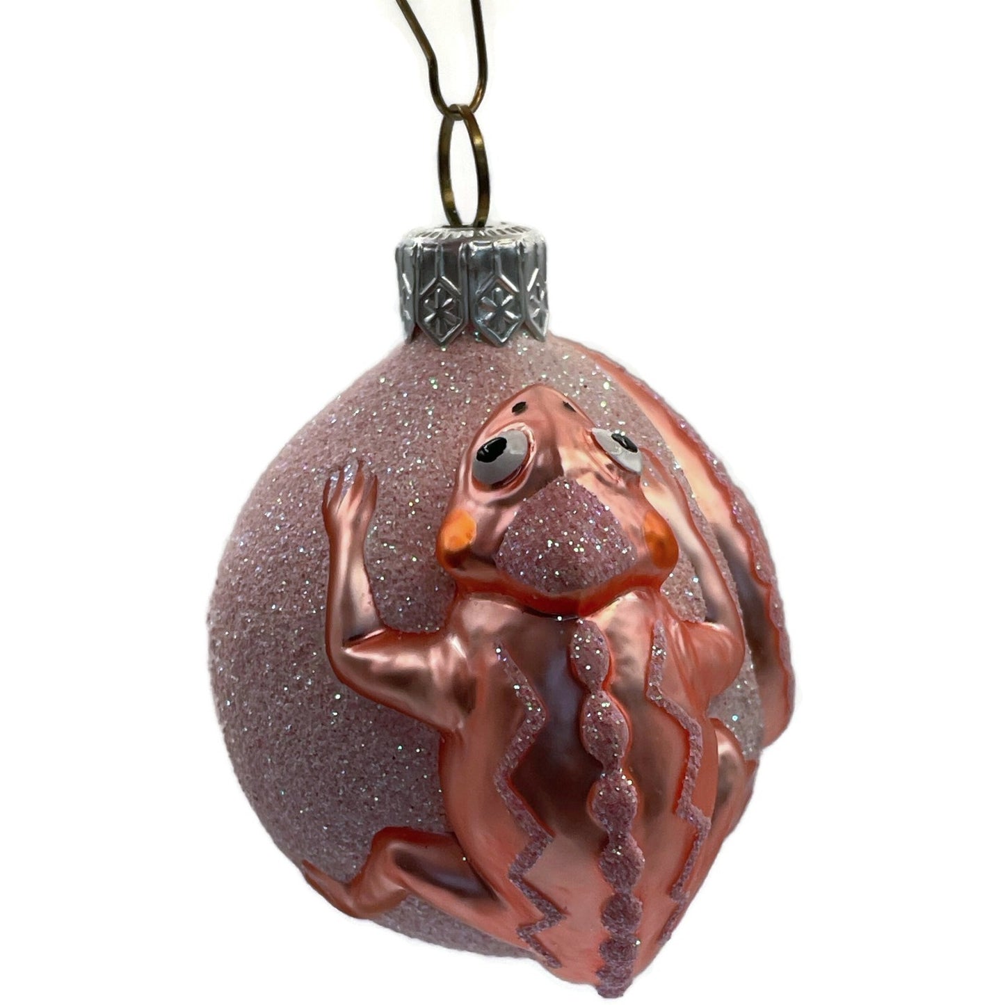 Patricia Breen Ornament Once Again for James Pink Chameleon Christmas Decoration