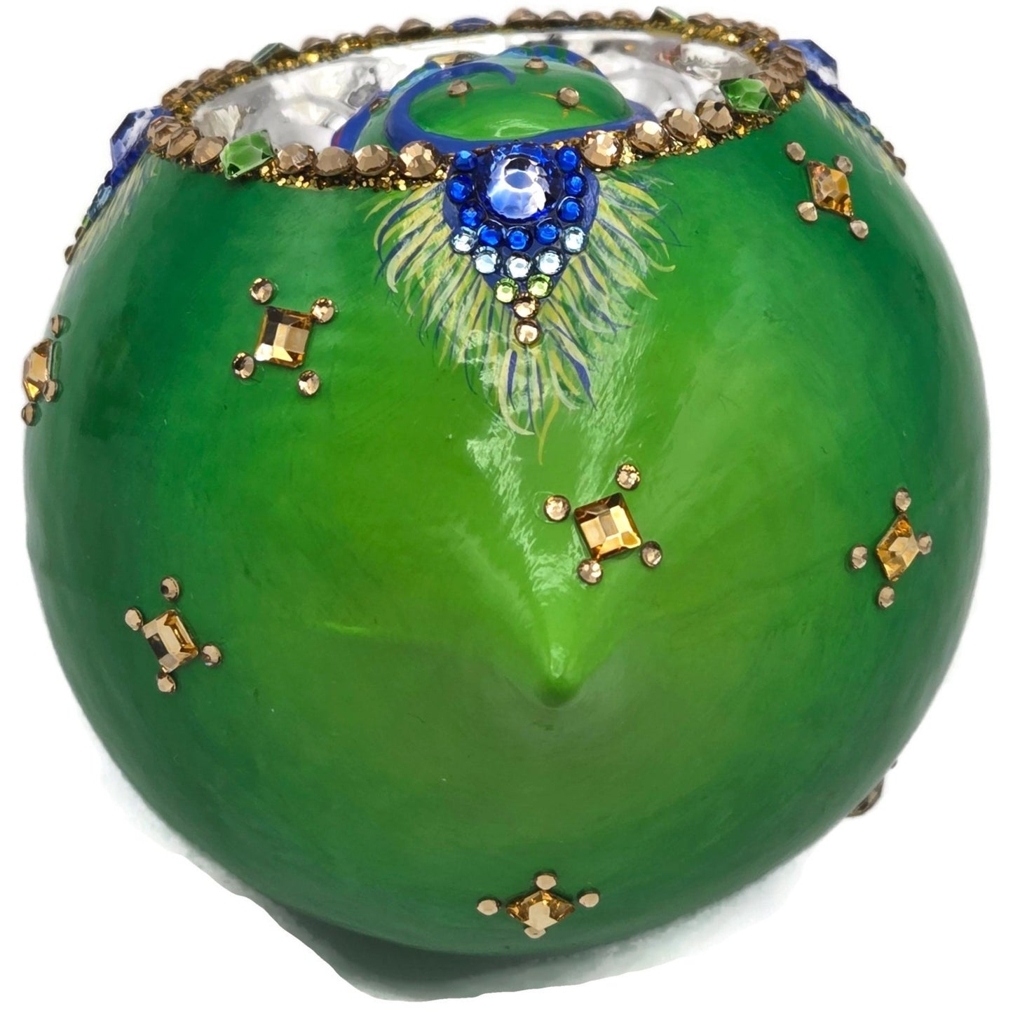 Patricia Breen Ornament Anniversary Reflector Peacock Chameleon Christmas Decor