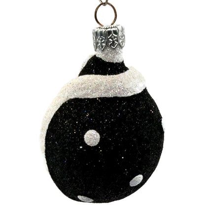 Patricia Breen Santa Ladybug Black Buttons Polka Dots Christmas Ornament 2133