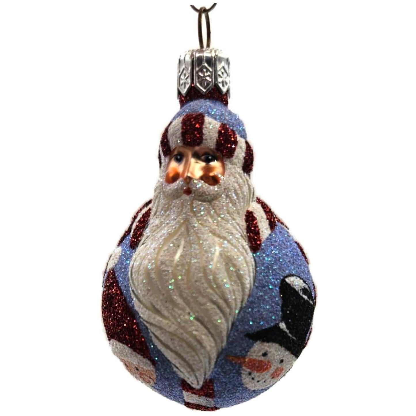 Patricia Breen Miniature Santa du Monde Christmas Icons Snowman Tree Ornament