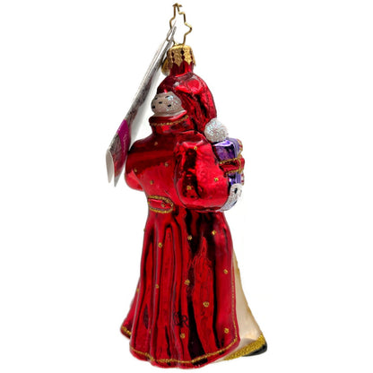 Christopher Radko Gracious Grandeur Santa Claus Glass Christmas Ornament 1016353