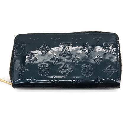 Louis Vuitton Melrose Avenue Monogram Vernis Bleu Nuit Bag Wallet Coin Pouch Set