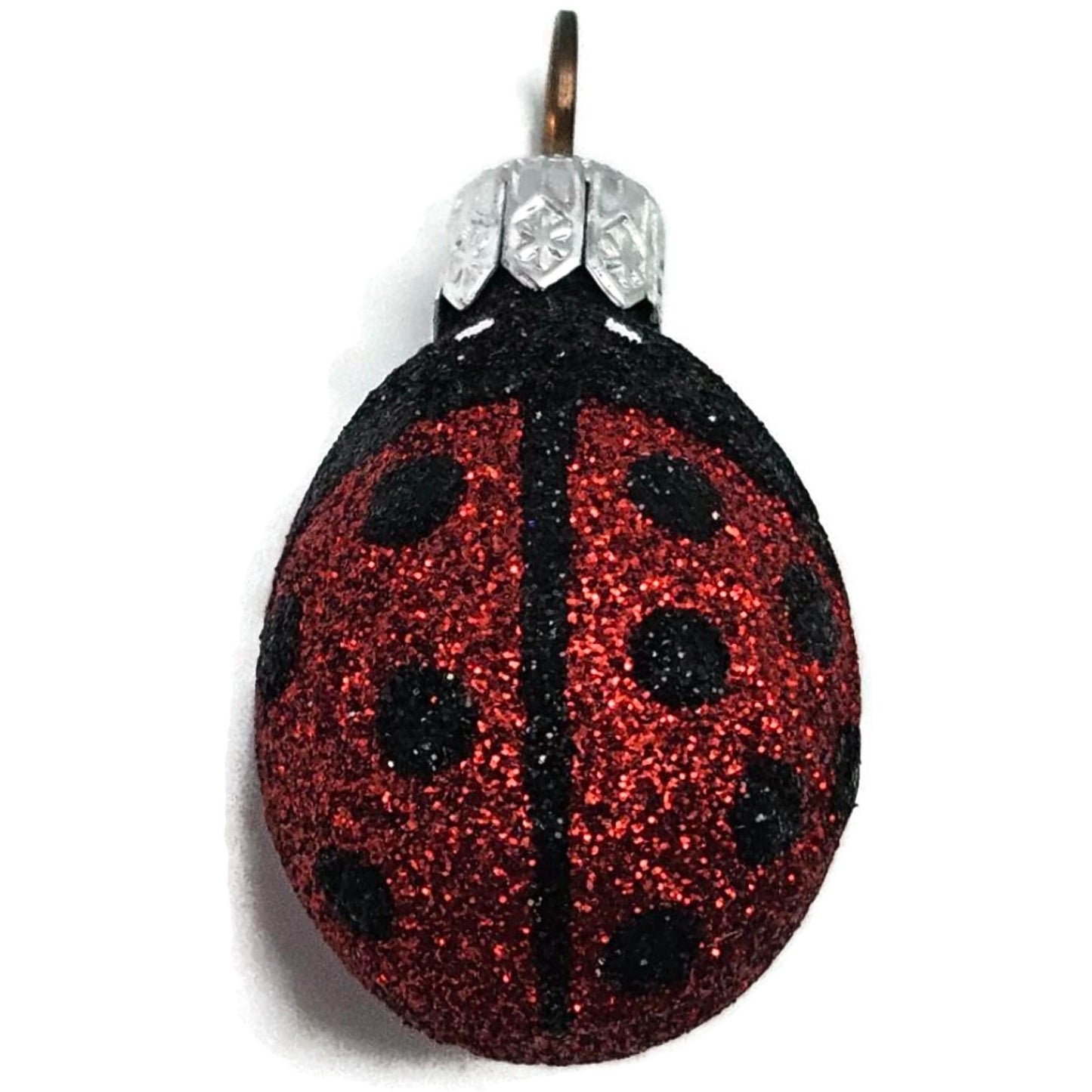 Patricia Breen Miniature Egg Ladybug Single Full Body Glass Easter Ornament 2267