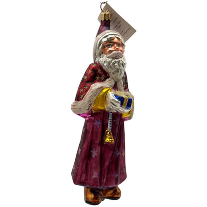 Christopher Radko Velvet Plum Nicholas Santa Claus Christmas Ornament 98-104-0