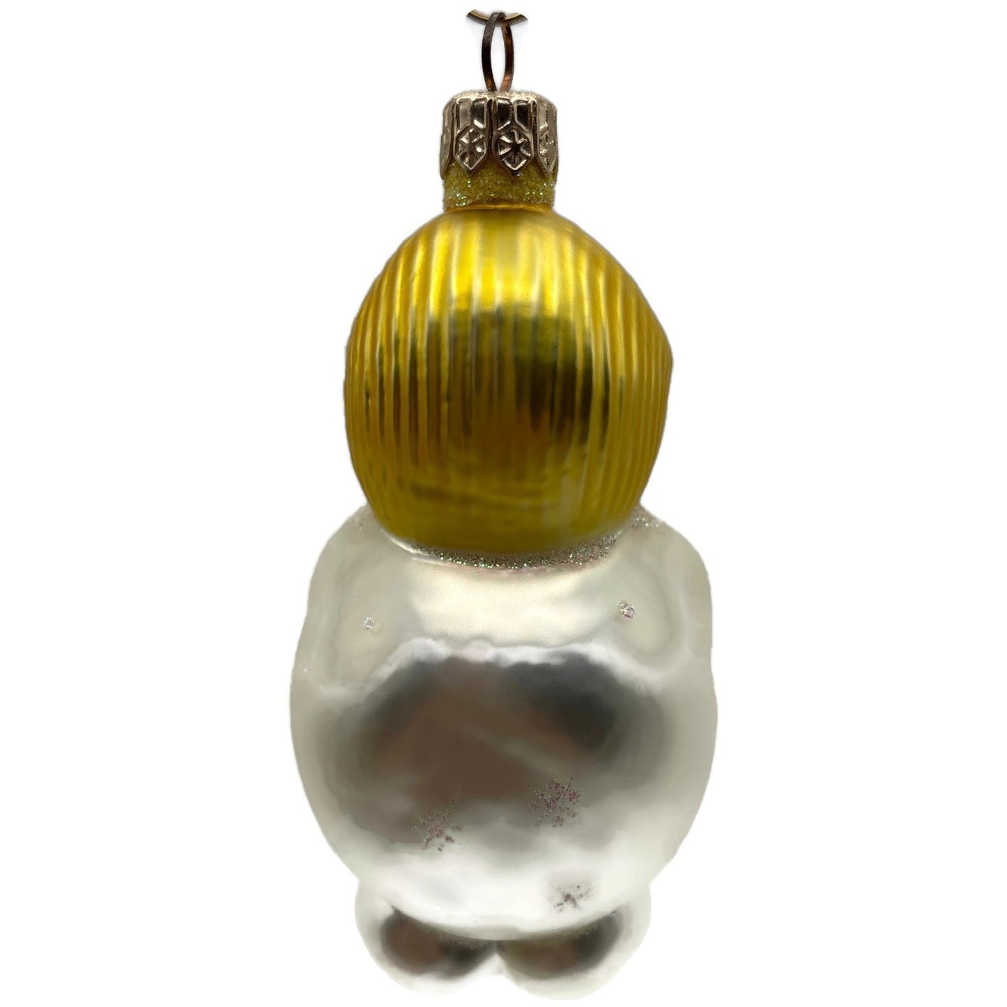 Patricia Breen Snowbaby Yellow Snowflakes Snowman Christmas Tree Ornament