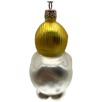Patricia Breen Snowbaby Yellow Snowflakes Snowman Christmas Tree Ornament