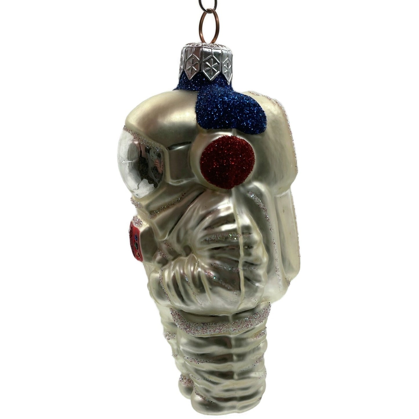 Patricia Breen A Walk on the Moon Spaceman Silver Astronaut Christmas Ornament