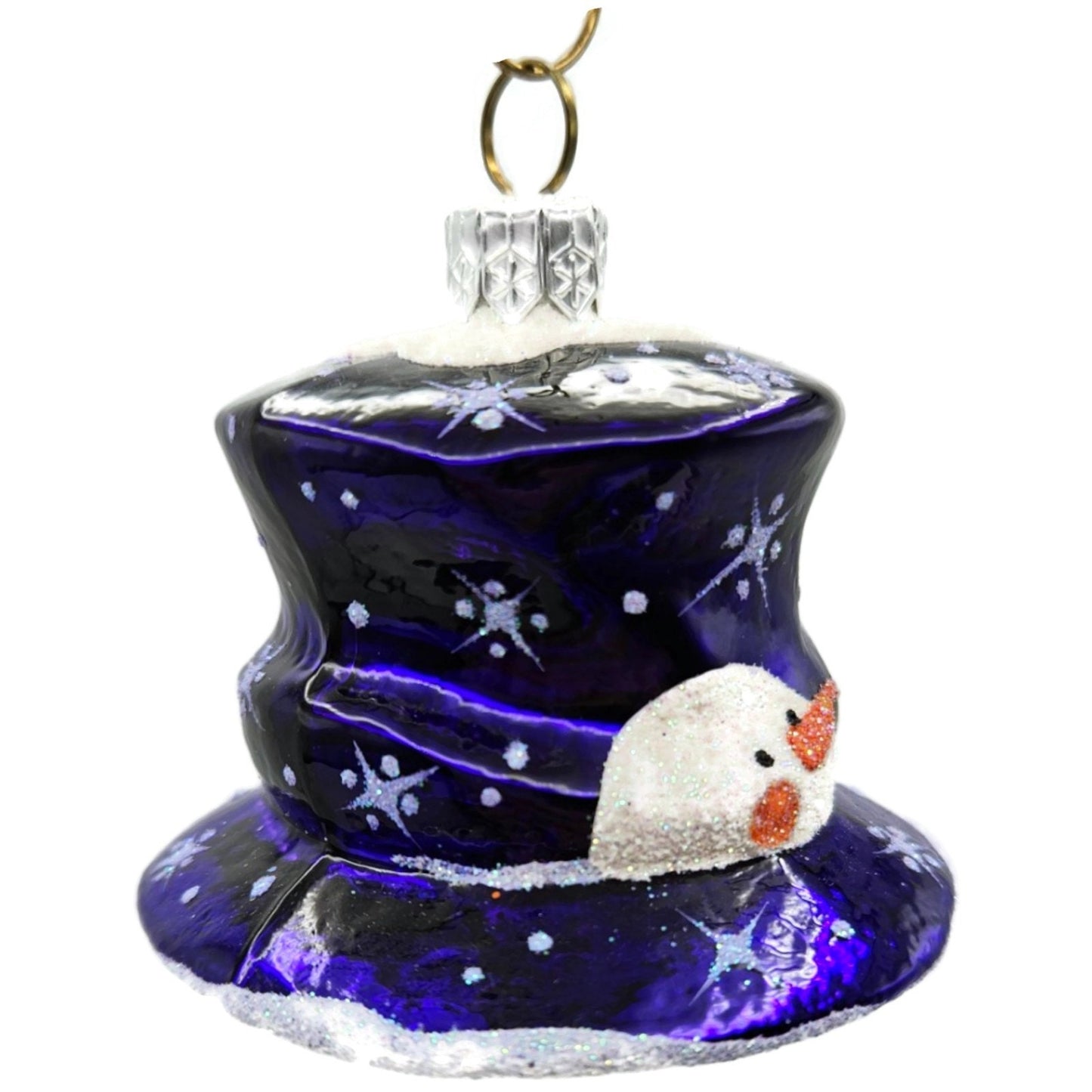 Patricia Breen Catz Hatz Purple Snowman Hat Christmas Ornament CATZ 2570GIFT