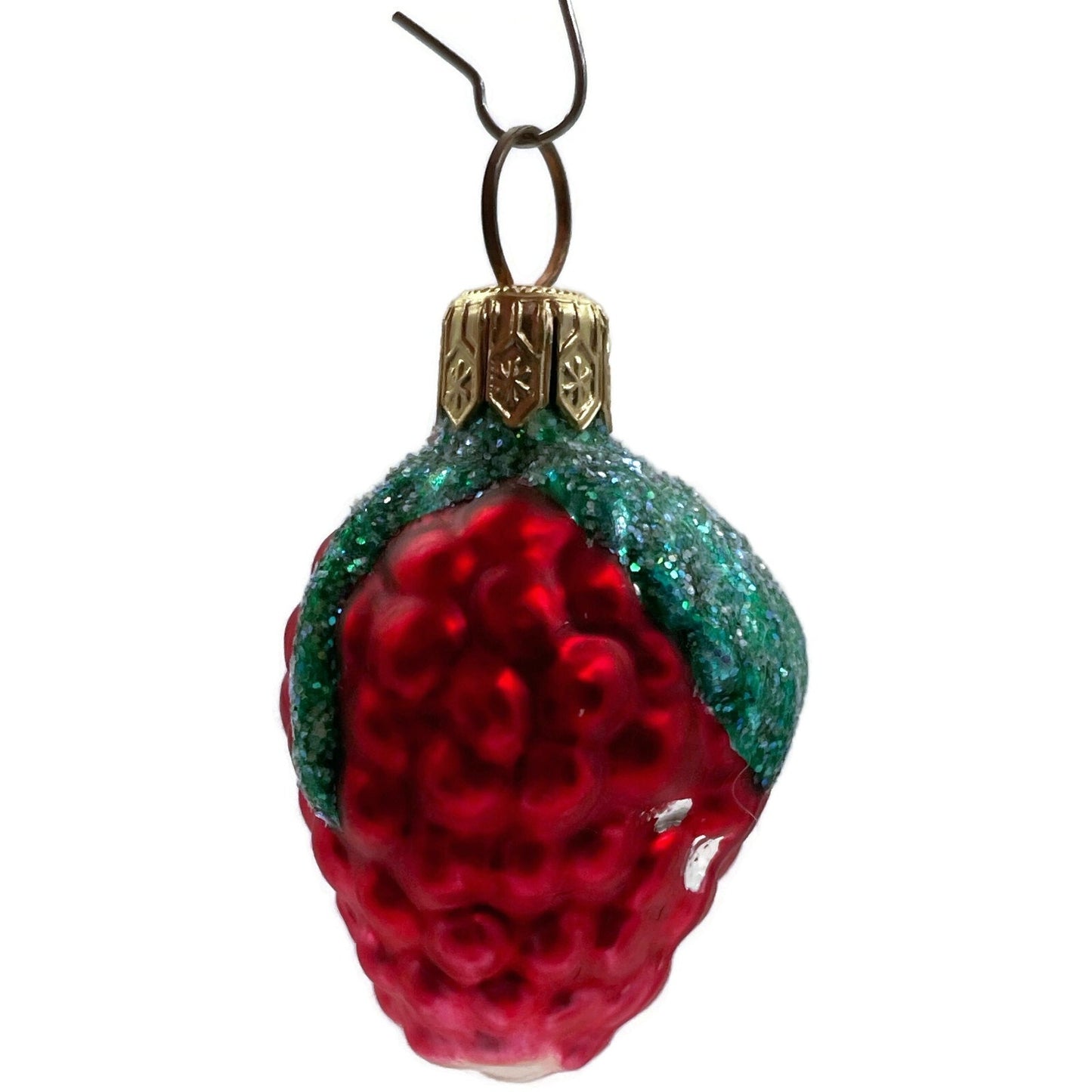 Patricia Breen Frosted Raspberry Red Fruit Summer Christmas Tree Ornament