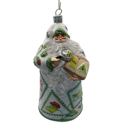 Patricia Breen Ornament Evans Santa Claus Insects Green Trim Spring Christmas