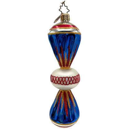 Christopher Radko Fantasia Party Pop Blue Christmas Tree Ornament 1010454