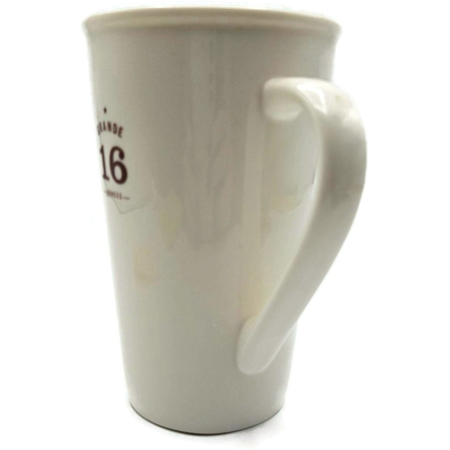Starbucks Grande 2010 Coffee Mug White Ceramic Tall Latte Cup Barista Style