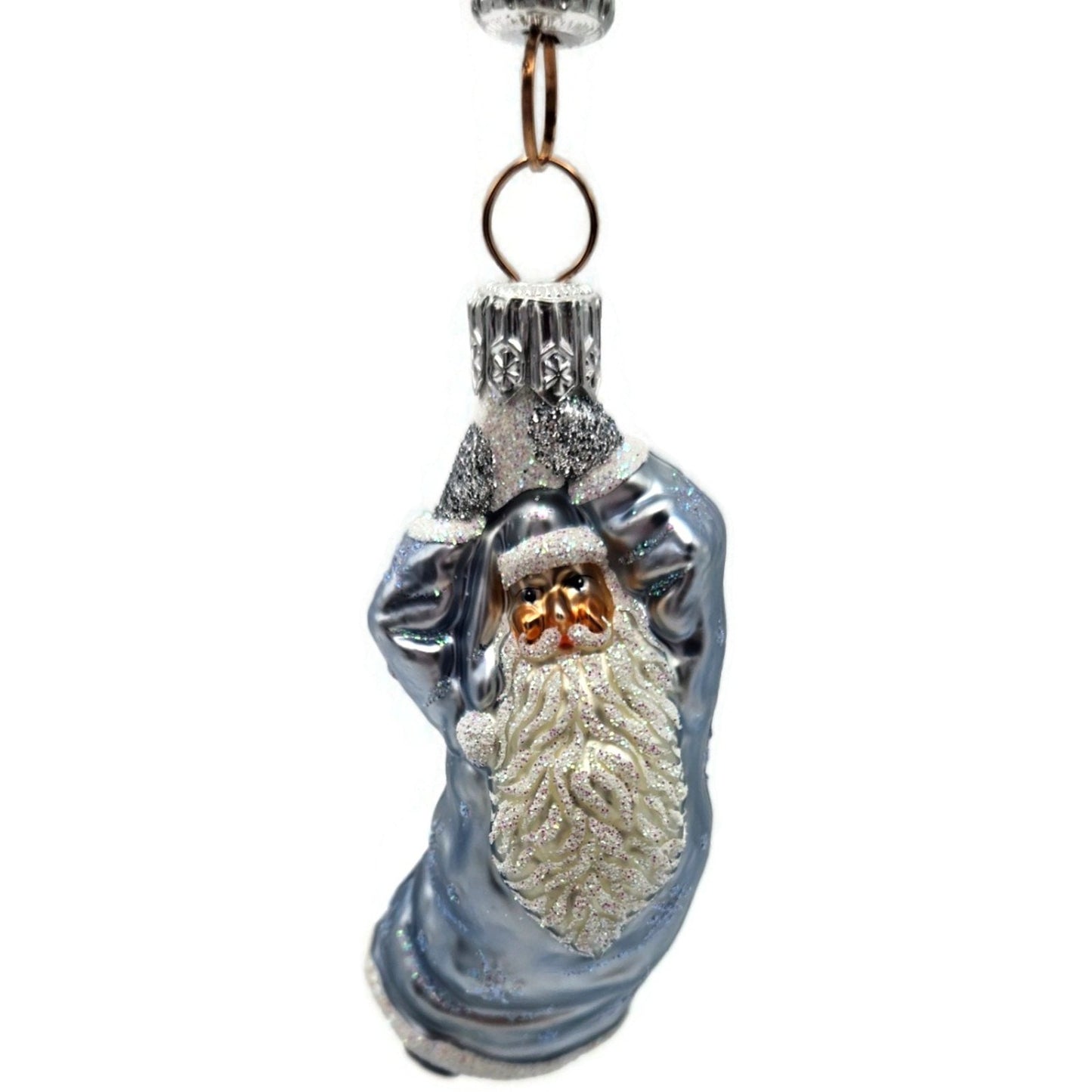 Patricia Breen Into the Blue Santa Claus Snowman Balloon Christmas Tree Ornament