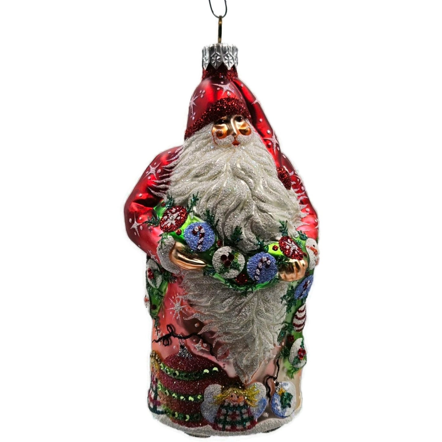 Patricia Breen Karas Santa Claus Red Angels Snowman Christmas Ornament Candy