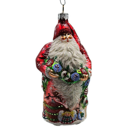 Patricia Breen Karas Santa Claus Red Angels Snowman Christmas Ornament Candy