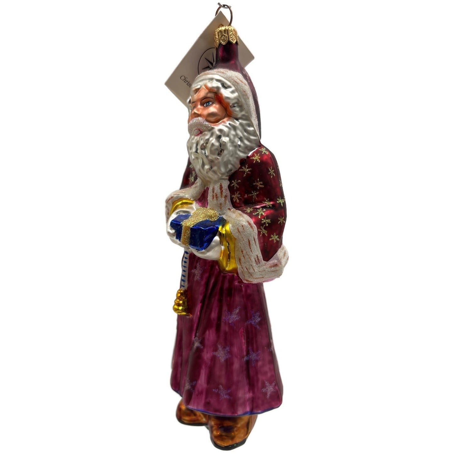 Christopher Radko Velvet Plum Nicholas Santa Claus Christmas Ornament 98-104-0