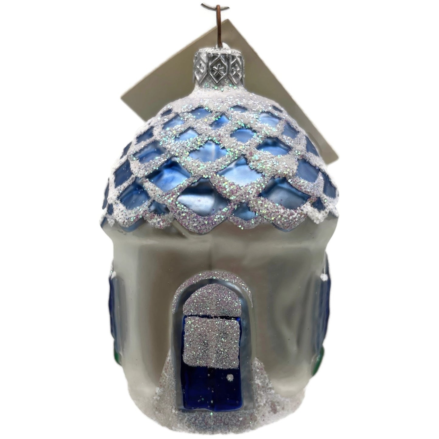 Patricia Breen Winter Acorn House Matte White Snowman Christmas Tree Ornament