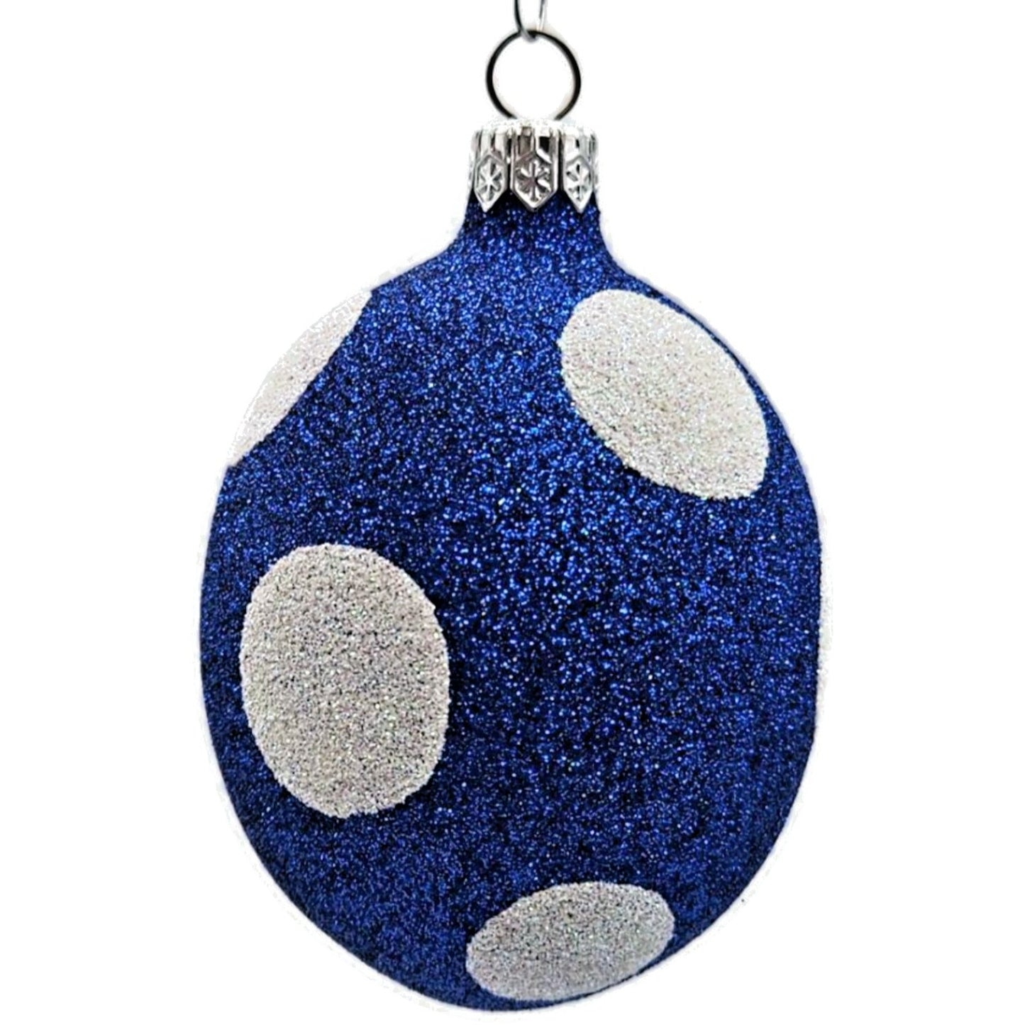 Patricia Breen Eggs Blue Polka Dot White Easter Christmas Spring Tree Ornament
