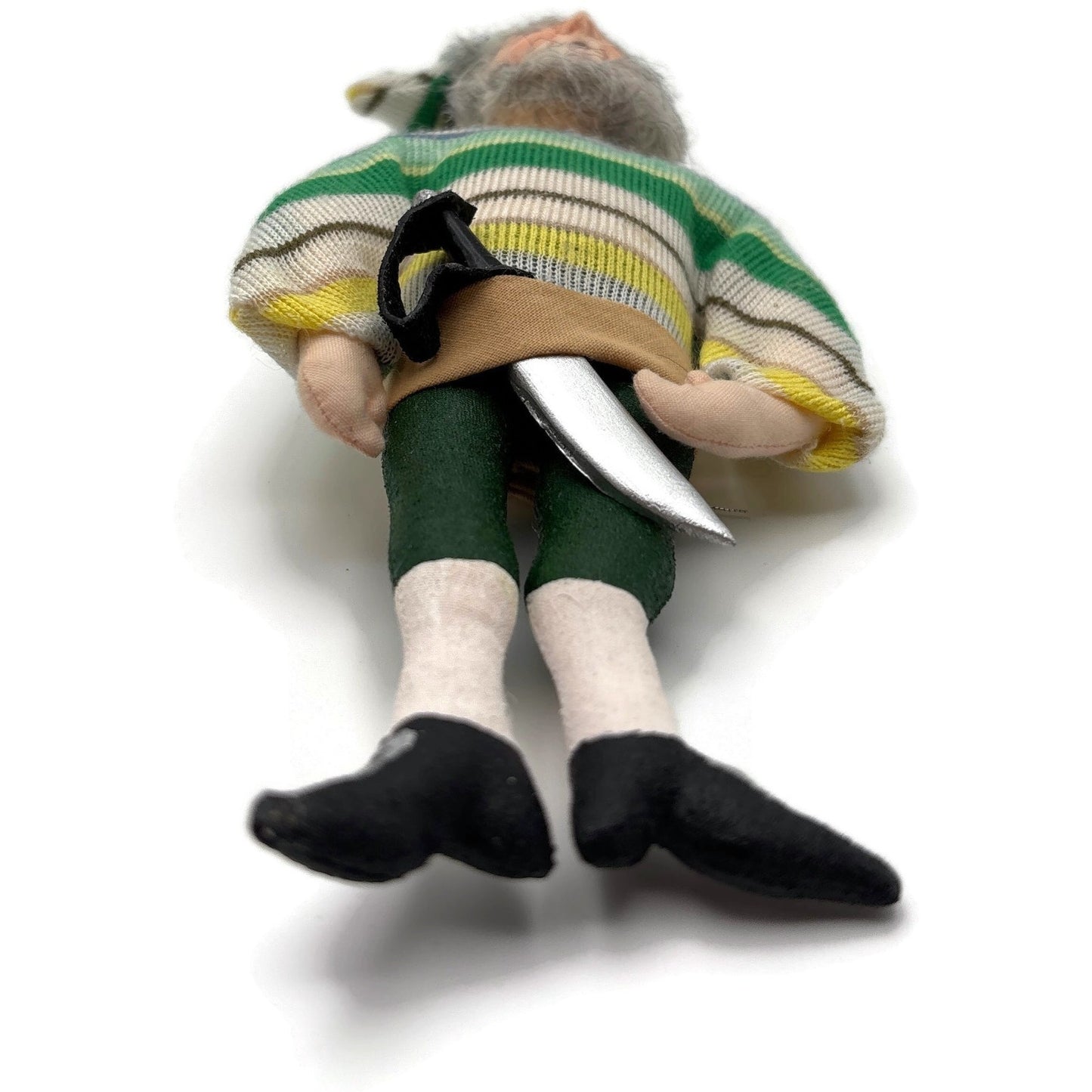 Gladys Boalt Smee The Pirate Peter Pan Stripe Fabric Signed Christmas Ornament