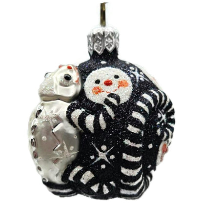 Patricia Breen For James Twice Snow Faces Chameleon Christmas Ornament 2581
