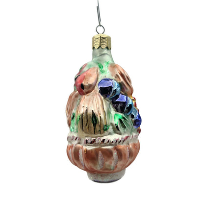 Christopher Radko Harvest Basket Fall Vegetables Fruit Christmas Ornament 94-233