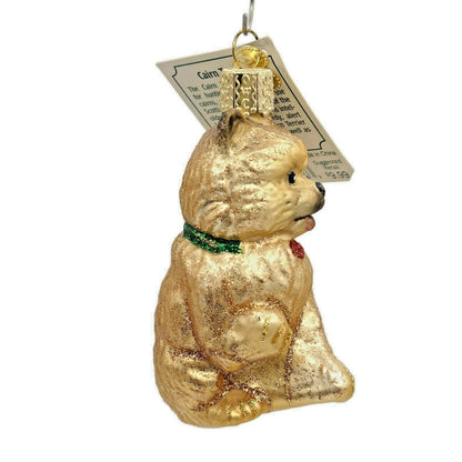 Old World Christmas Cairn Terrier Golden Dog Pet OWC Christmas Tree Ornament