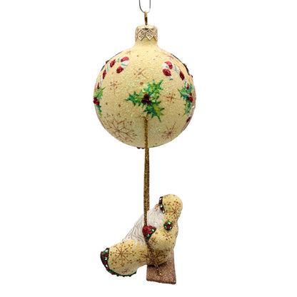 Patricia Breen Swing Time Gingerbread Santa Claus Candy Christmas Tree Ornament
