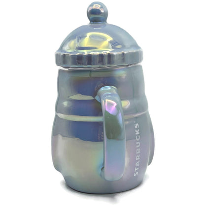 Starbucks Penguin Coffee Mug Hat Lid Limited Edition Iridescent Ceramic 14 oz