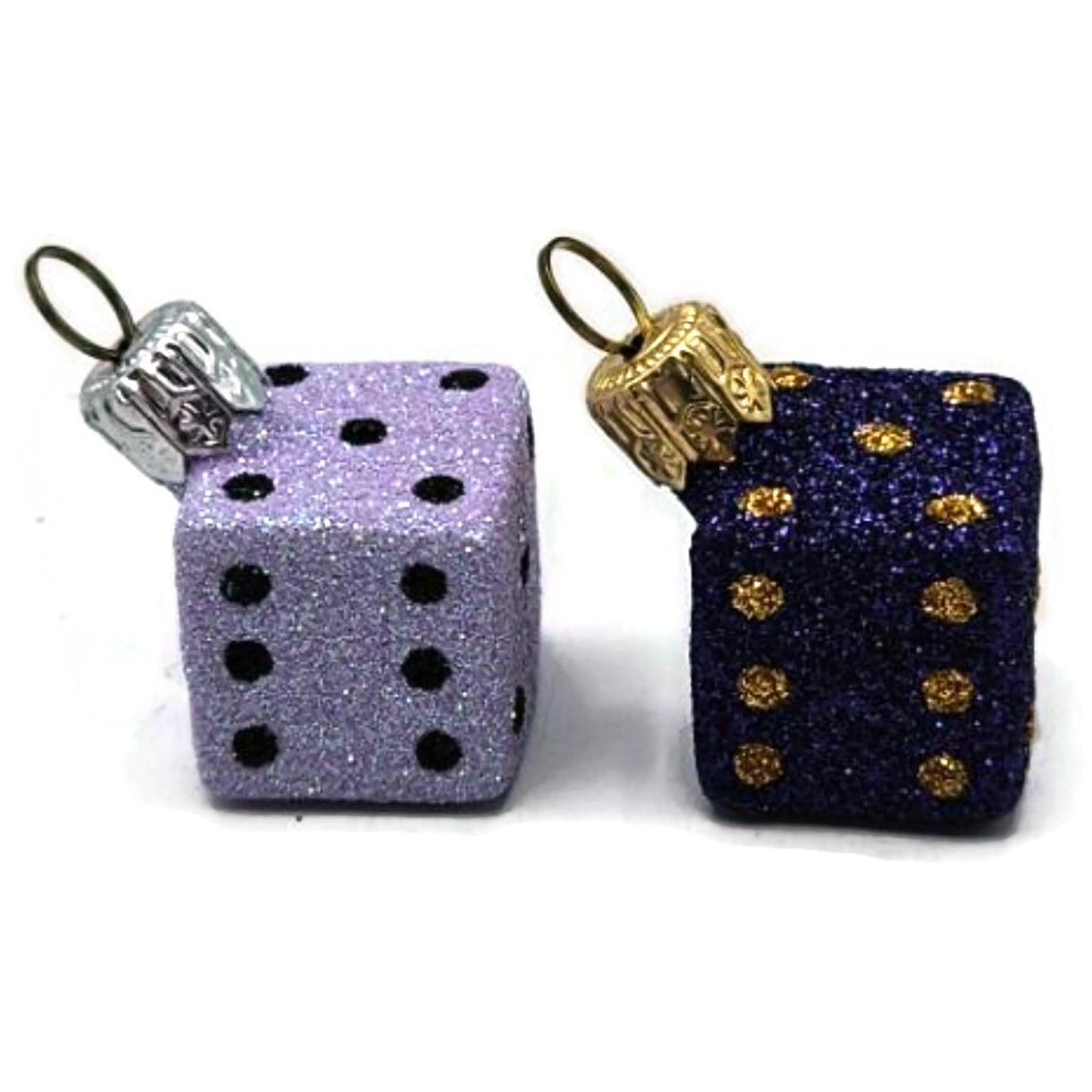 Patricia Breen Dice Pair Purple Lavender Christmas Complimentary Ornament CATZ