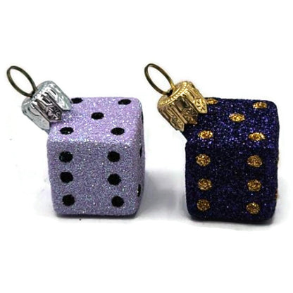 Patricia Breen Dice Pair Purple Lavender Christmas Complimentary Ornament CATZ