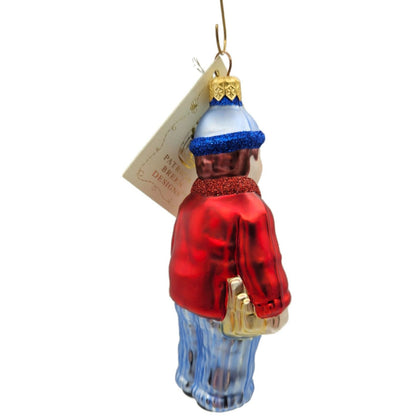 Patricia Breen Henrys First Day Of School Red Blue Signed Christmas Ornament