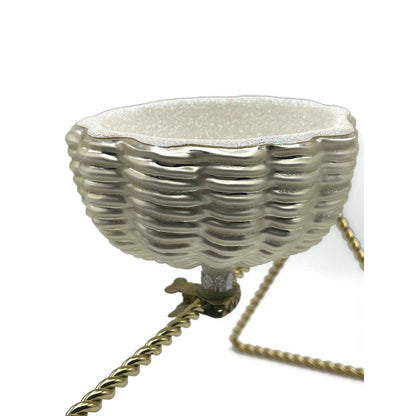 Patricia Breen Bird Egg Nest Pearl Clip Easter Christmas Holiday Ornament Rare