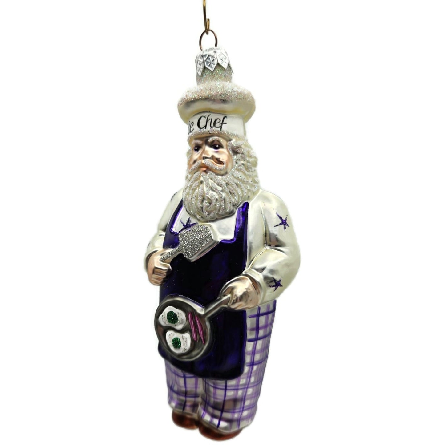 Patricia Breen Sunnyside Up Santa Green Eggs Ham Le Chef Christmas Ornament CO