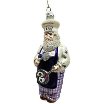 Patricia Breen Sunnyside Up Santa Green Eggs Ham Le Chef Christmas Ornament CO