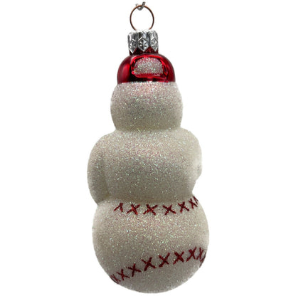 Patricia Breen Miniature Strike B Boston Baseball Snowman Christmas Ornament