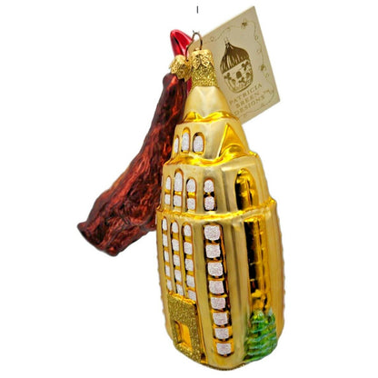Patricia Breen Manhattan Ape Gold Red Plane King Kong Christmas Tree Ornament