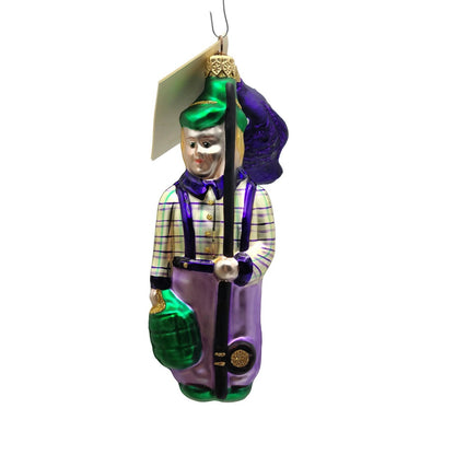 Patricia Breen Fisherboy and Fish Purple Summer Nautical Christmas Tree Ornament
