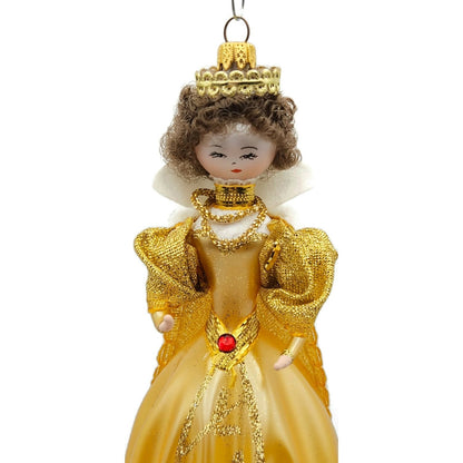 Sofferia De Carlini Queen Victorian Lady Gold Italian Christmas Tree Ornament