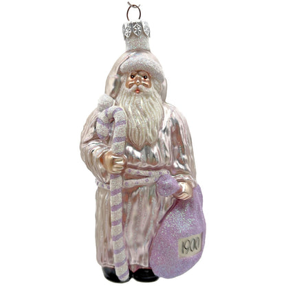 Patricia Breen Millennium Santa Claus Lavender Bag 2000 Christmas Ornament CATZ