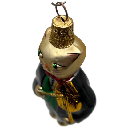 Patricia Breen Fiddling Cat Black Pants Hey Diddle Diddle Christmas Ornament