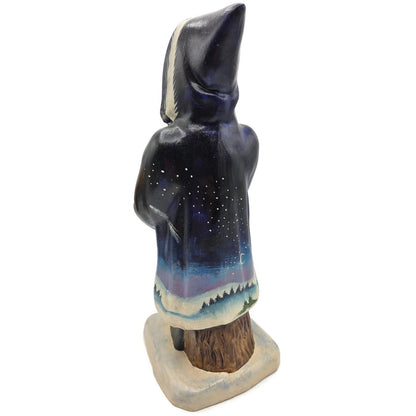Vaillancourt Blue Father Christmas Banquet Ice Cream Mould Chalkware Figurine