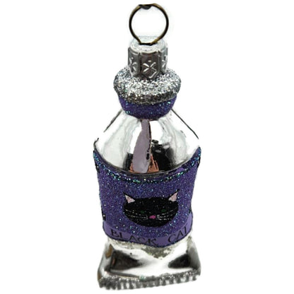 Patricia Breen Miniature Paint Tube Black Cat Art Lavender Halloween Ornament