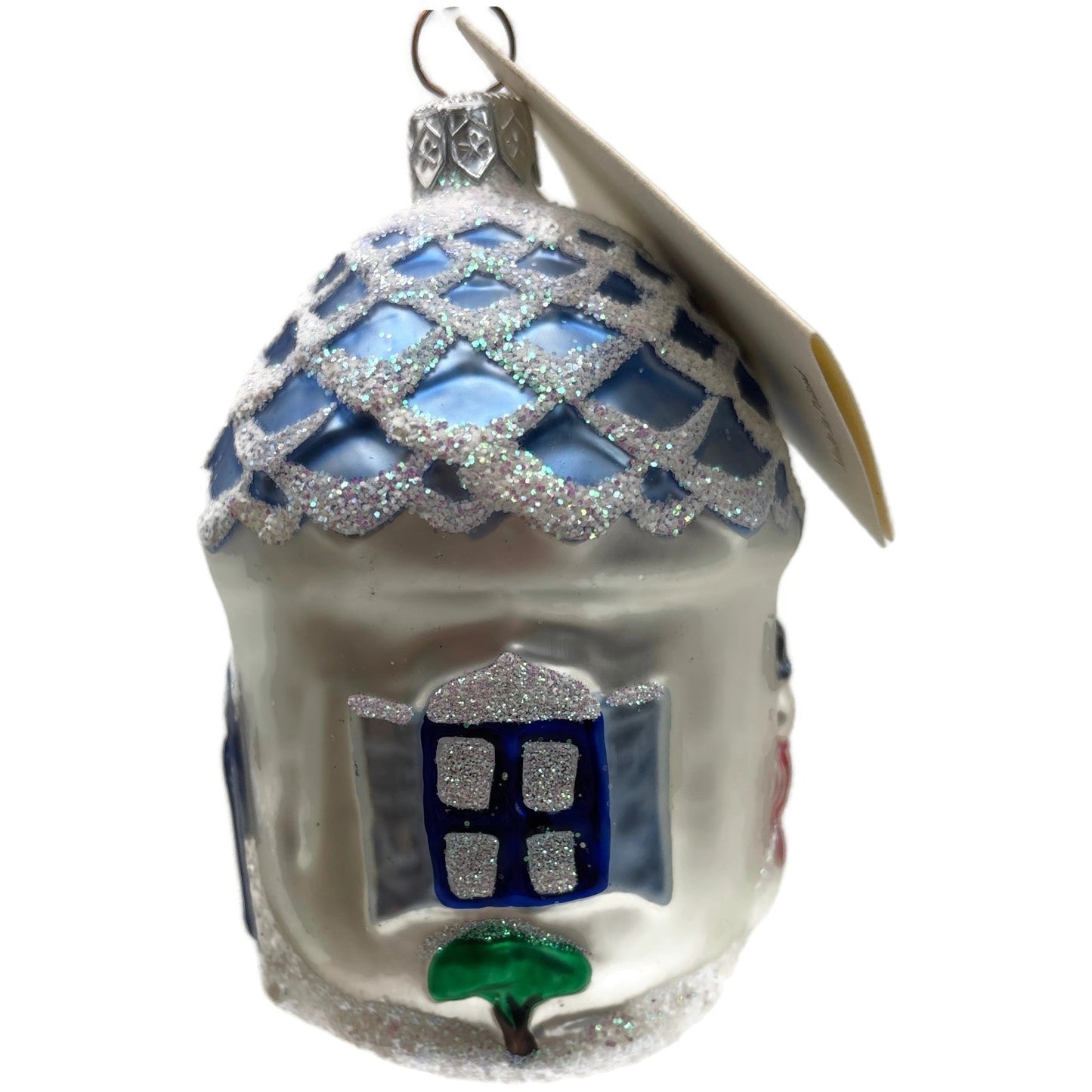 Patricia Breen Winter Acorn House Matte White Snowman Christmas Tree Ornament