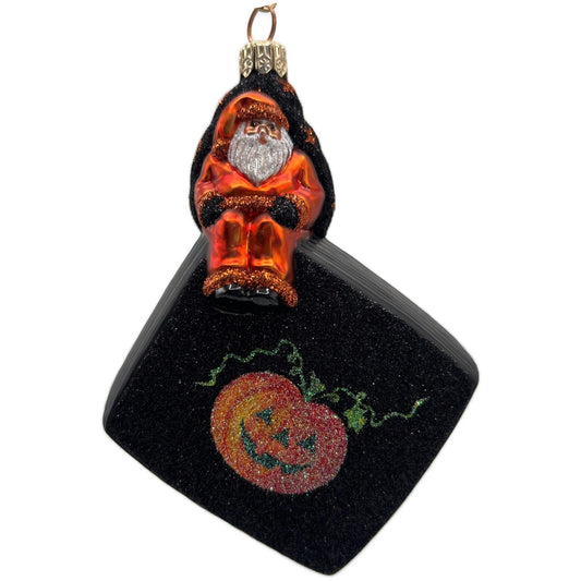 Patricia Breen Postcards From Portland Happy Halloween Stars Black Ornament CATZ