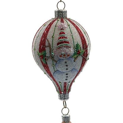 Patricia Breen Ornament Miniature Balloon Boy Snowman Holly Christmas Tree Decor