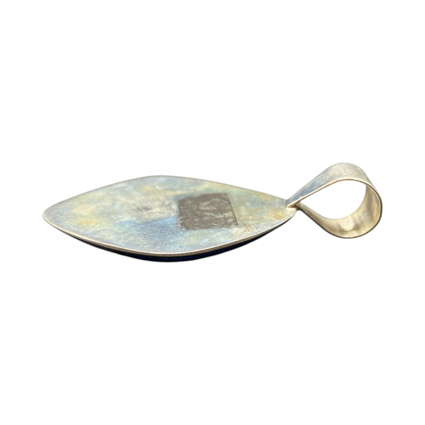 Lapis Lazuli Blue Lace Agate Charm Pendant Mix Gemstones Silver Tone Metal