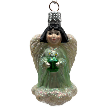 Patricia Breen Angel from Quartet Of Angels Pastel Green Christmas Tree Ornament